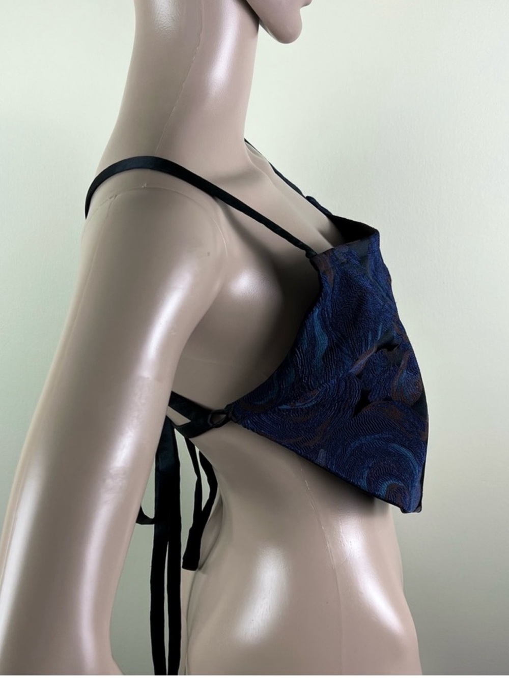 NEW ROSETTA GETTY FLORAL JACQUARD CROP TOP - Picture 4 of 9